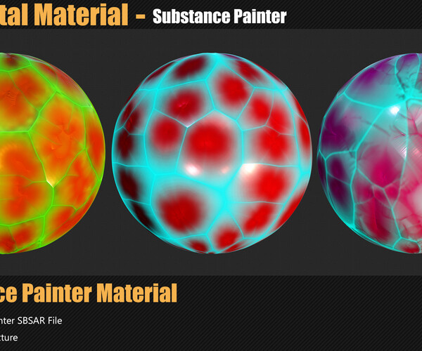 ArtStation 15 Crystal Materials In Substance Painter Game Assets