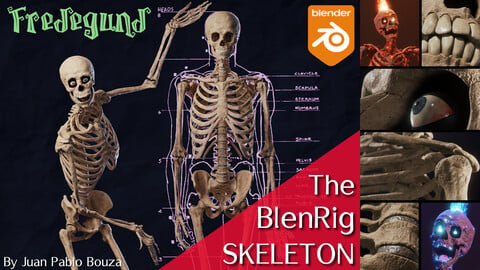 Fredegund - The BlenRig Skeleton