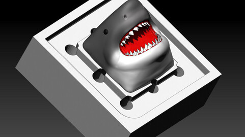 Shark Keycap - 3D print model