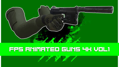 FPS Animated Guns 4K Vol1