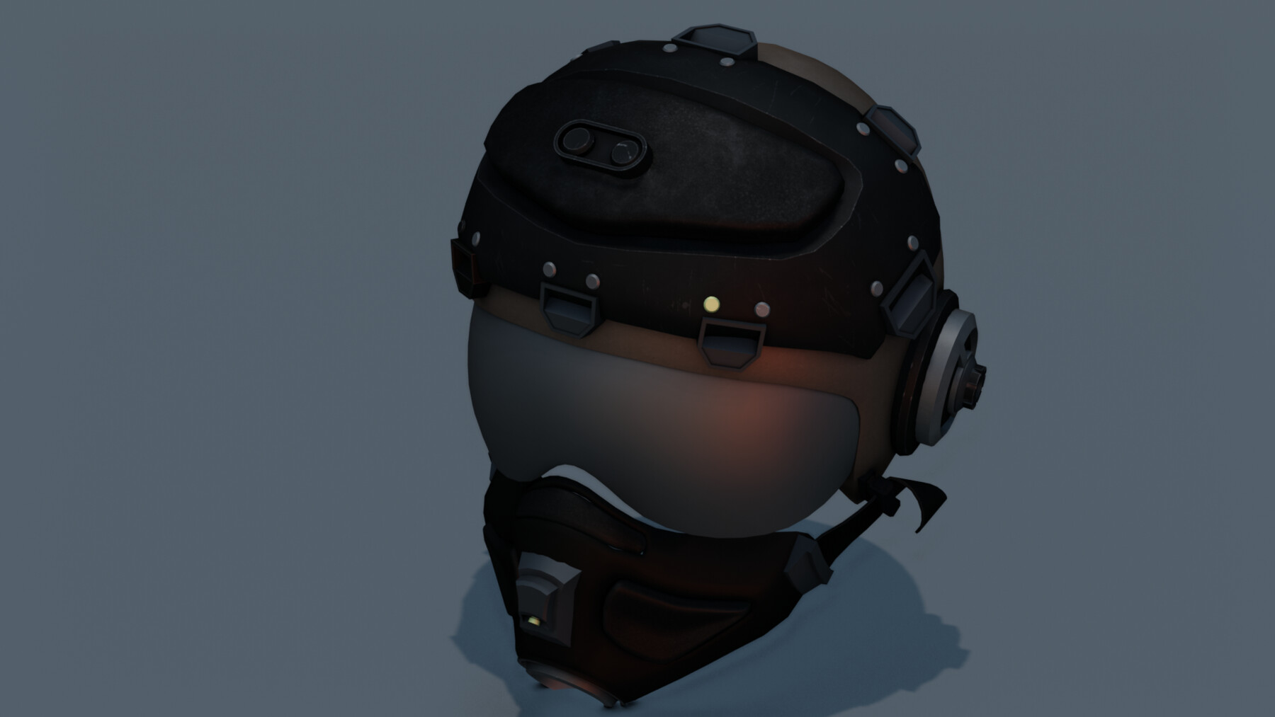 ArtStation - SCI FI HELMET LOW POLY GAME READY | Game Assets