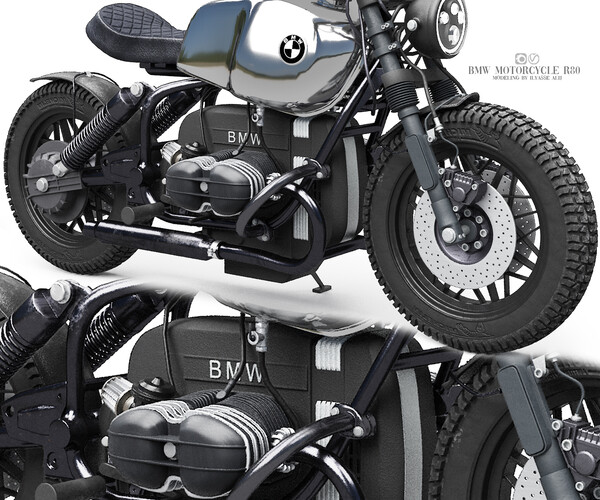 ArtStation - bmw motorcycle r80 | Resources