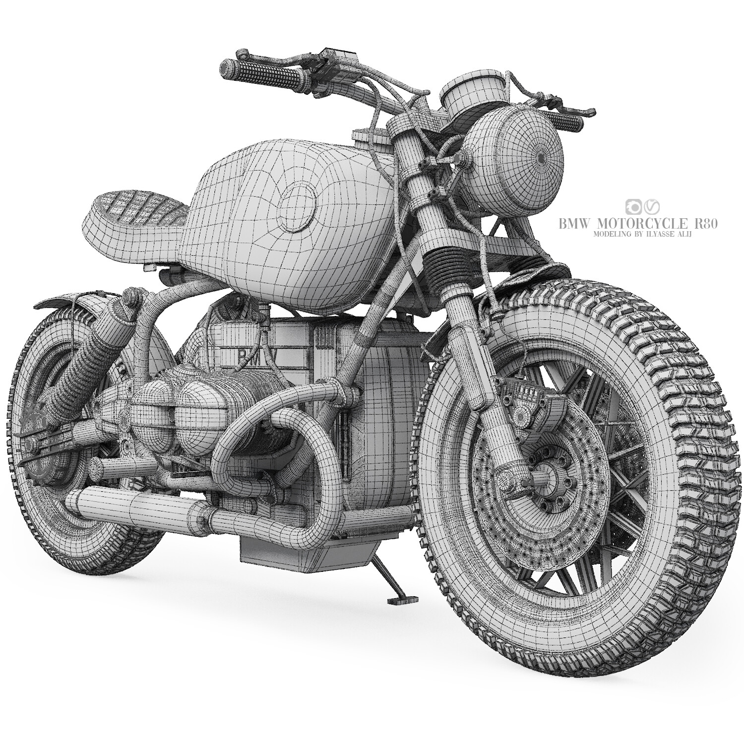 ArtStation - bmw motorcycle r80 | Resources