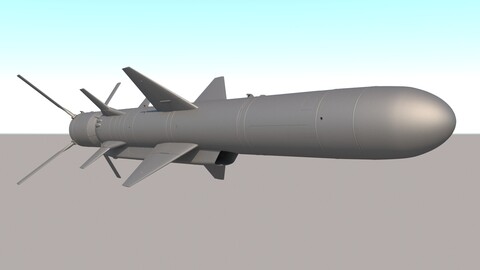 KH-35 Anti-Ship Missile 3D model