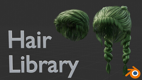 Hair library - Blender Addon