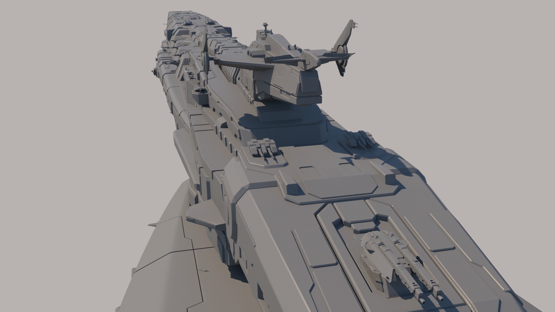 ArtStation - Sci Fi Space Battleship | Resources