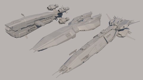 SET Sci Fi Spaceships
