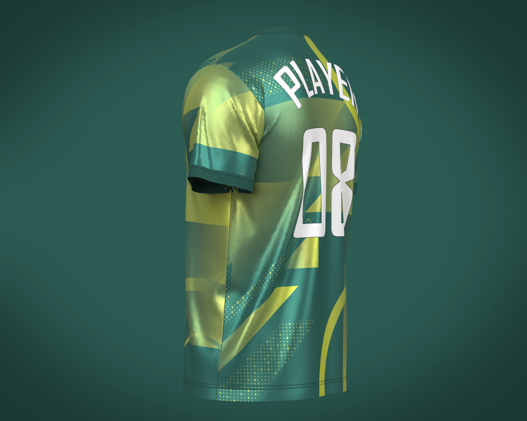 ArtStation - Soccer Green Jersey Player-08