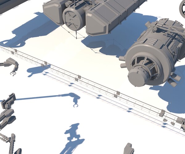 ArtStation - Sci Fi Space Station Set. | Resources