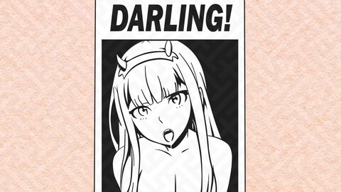 Dariling in the Franxx SVG / Zero Two SVG / Anime SVG / Waifu / SVG - PNG - EPS - PDF