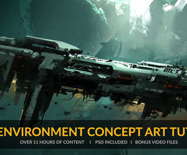 ArtStation - 2D - ENVIRONMENT CONCEPT ART TUTORIAL | Tutorials