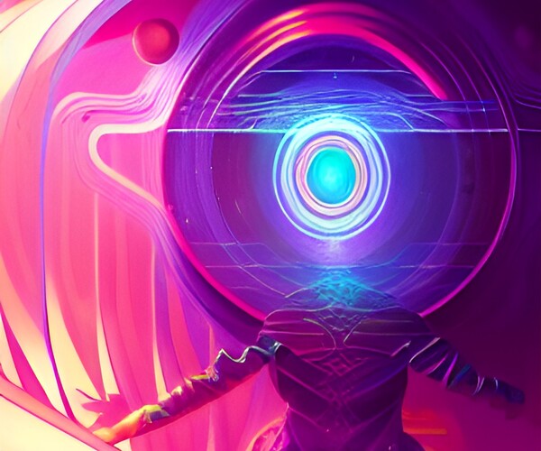 ArtStation - netrunner vortex vaporwave 4900 jpg pack wombo art | Artworks