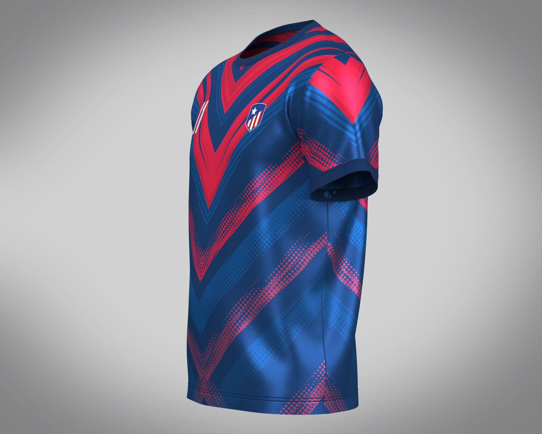 ArtStation - Soccer Red & Blue Football Jersey Player 11 | Resources