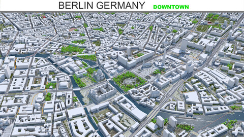 Berlin Downtown Germany 3d model