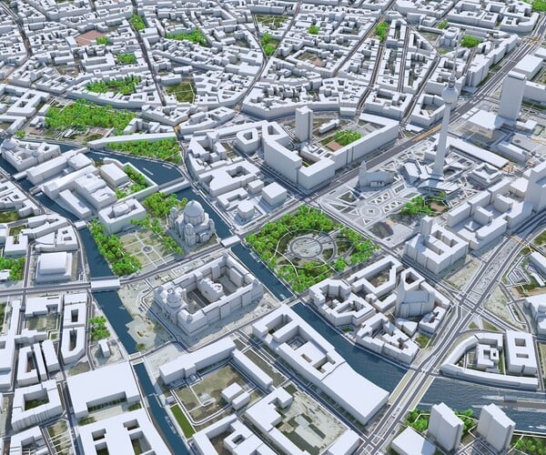 ArtStation - Berlin Downtown Germany 3d Model | Game Assets