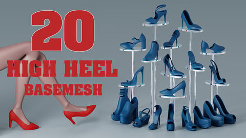 20 High heel shoes BASEMESH_VOL 01
