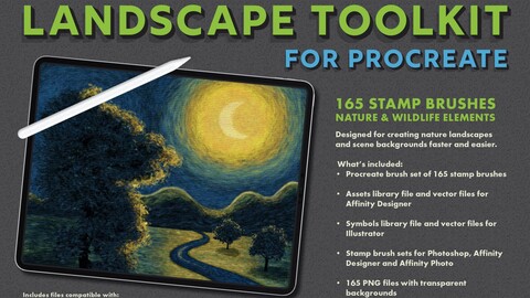 Landscape Toolkit for Procreate