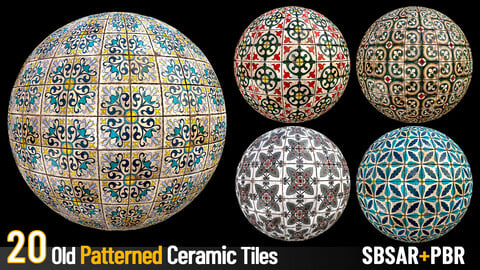 20 Patterned Old Ceramic