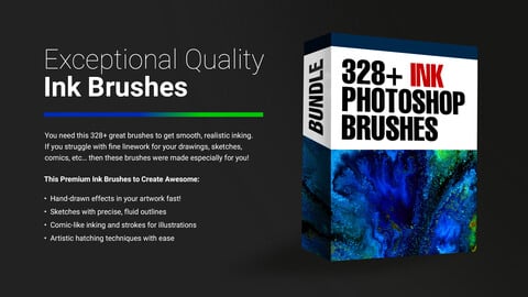 328+ Ink Photoshop Brushes