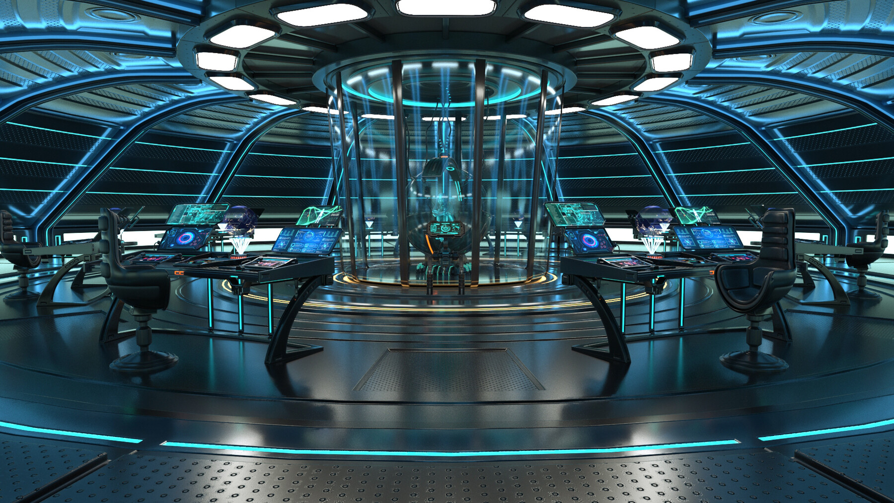 ArtStation - Sci Fi Interior Station - scifi station 3D model | Resources