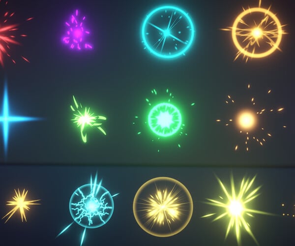 Artstation - Stylized Hit Particles Effects 