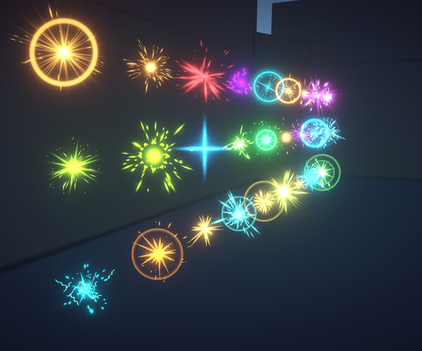 ArtStation - Stylized Hit Particles Effects | Game Assets