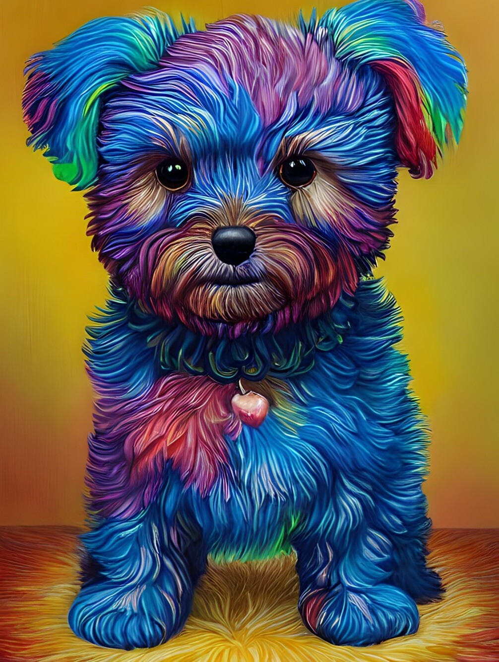 ArtStation - Iridescent Holographic Dog 4 | Artworks