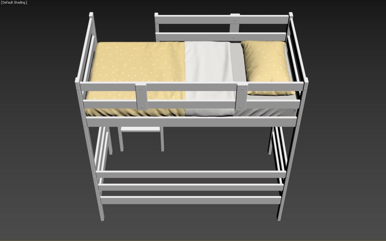 ArtStation - BunkBed 3D model | Resources