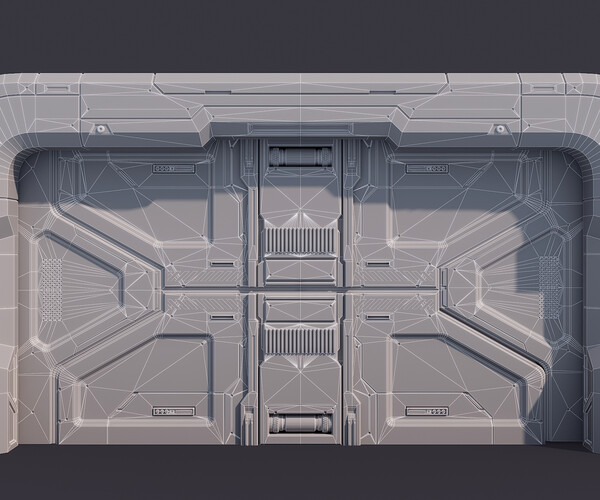 ArtStation - Sci-Fi Door Kit Vol 01 | Resources