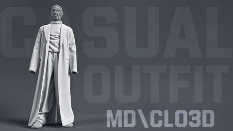 Casual outfit / Gray coat