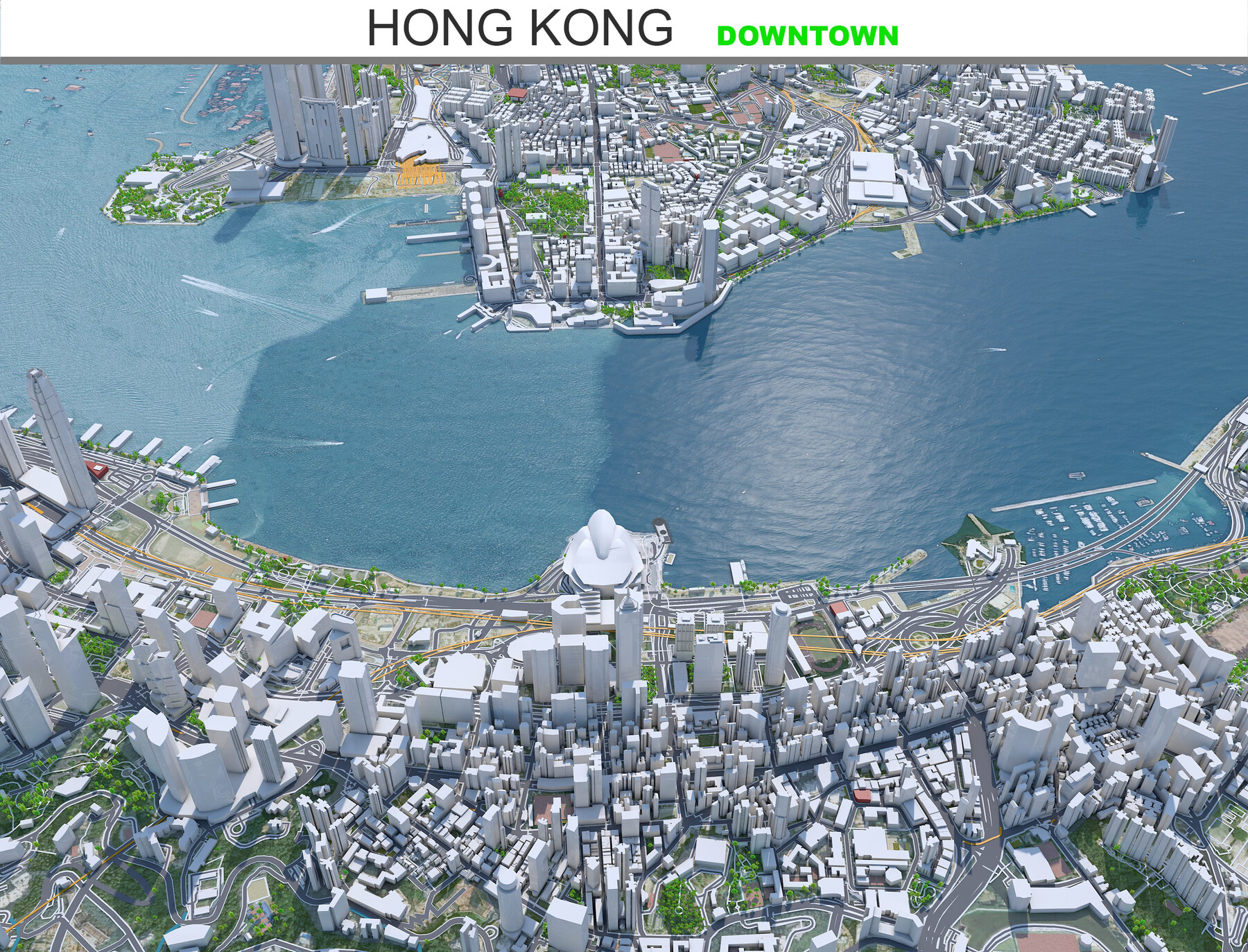 Artstation Hong Kong City 3d Model Game Assets