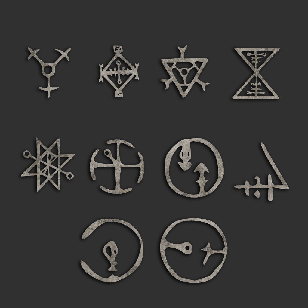 ArtStation - 110 Runes Alpha 8K Vol 1 | Brushes