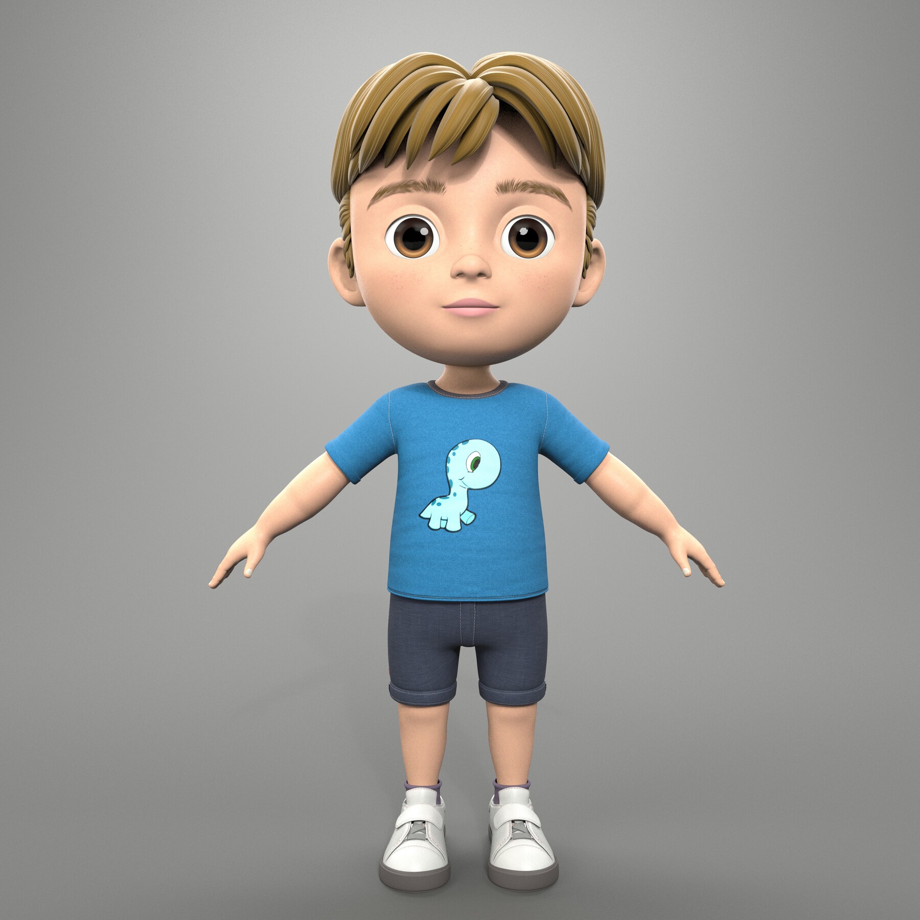 ArtStation - Julian cartoon character rigged | Game Assets