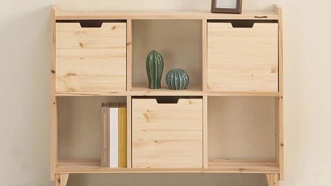 Solid Wood Partition Interior Rubato Chest of drawers