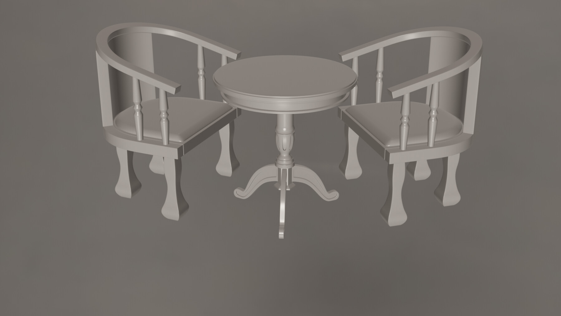 ArtStation - Coffee Table And Chairs Set | Game Assets