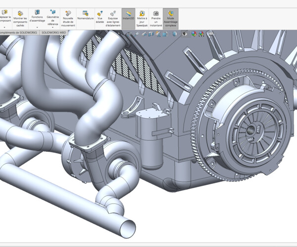 ArtStation - V12 Engine 3D model all parts | Resources