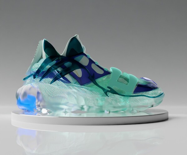 ArtStation - Light blue sneakers | Resources