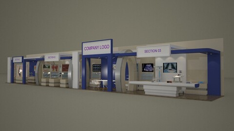 3D Model Exhibition Stand