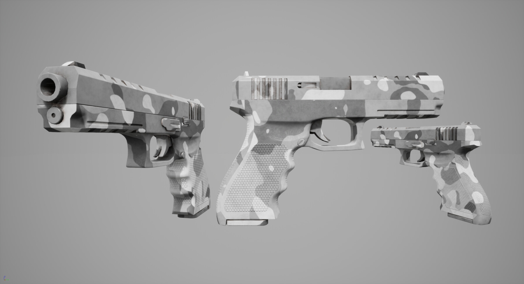 ArtStation Handgun Plus extra skins Game Assets