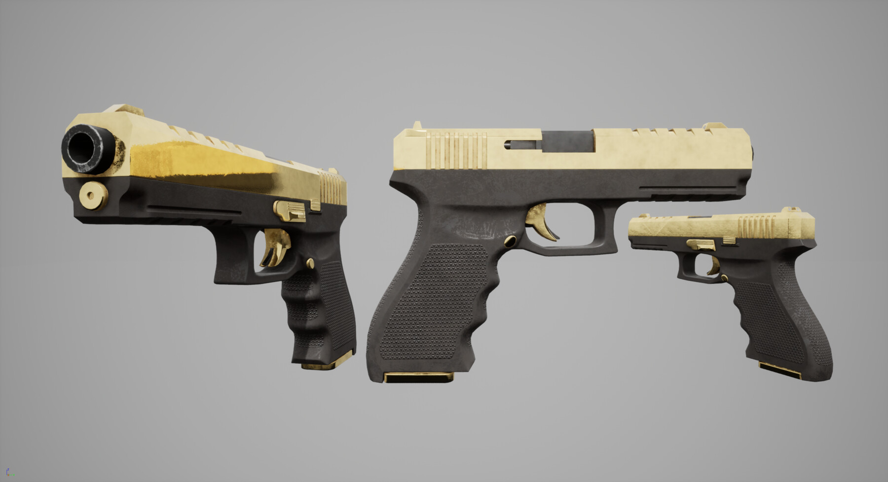 ArtStation - Handgun - Plus extra skins | Game Assets