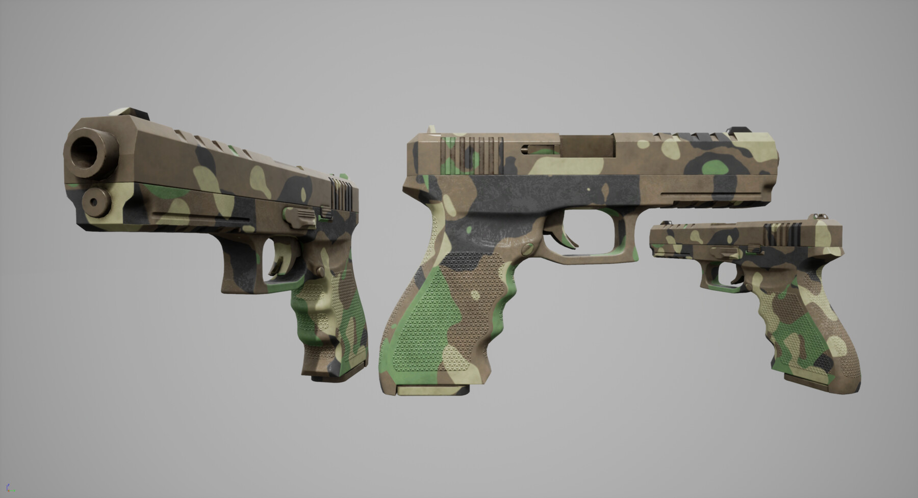 ArtStation Handgun Plus extra skins Game Assets