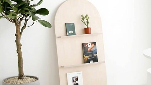 Householic Magazine Rack Shelf L