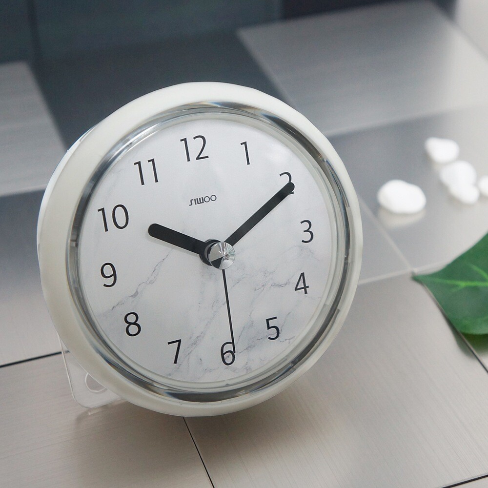 ArtStation Marble Bathroom Waterproof Suction Clock Resources