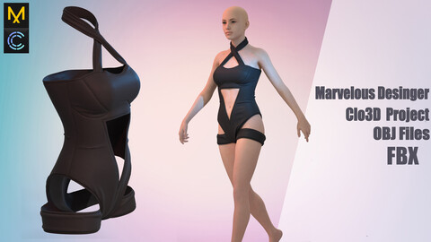 №128 Marvelous Desinger /Zprj/ OBJ+FBX ( sexy swimsuit)