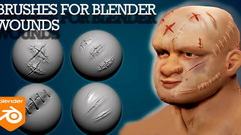 Blender Brush Pack - wounds.