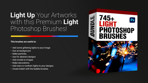 745+ Light Photoshop Brushes