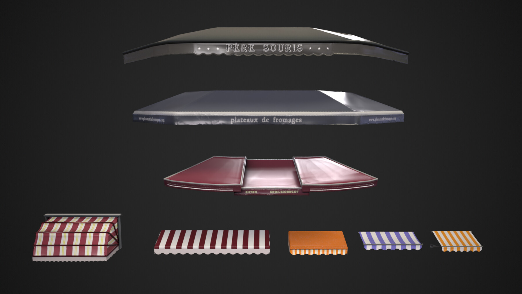 ArtStation Awning Kit Game Assets