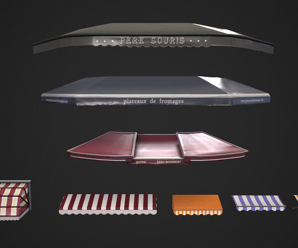 ArtStation Awning Kit Game Assets