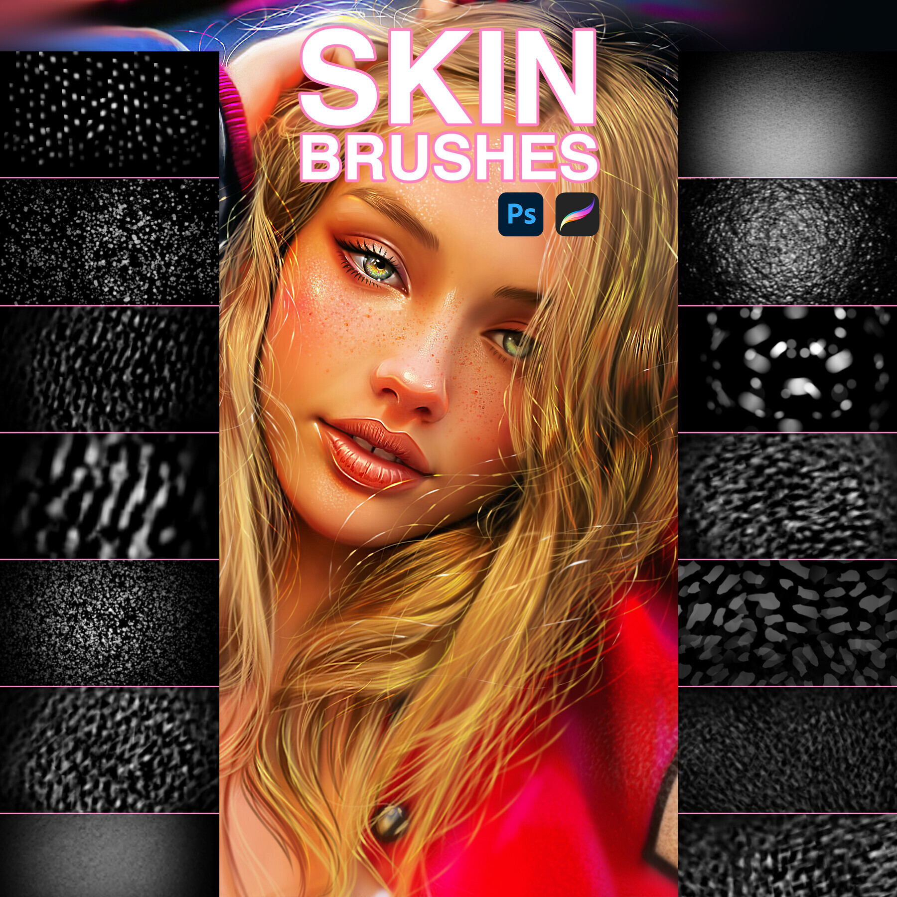 ArtStation - Skin Brushes for Photoshop and Procreate | Brushes