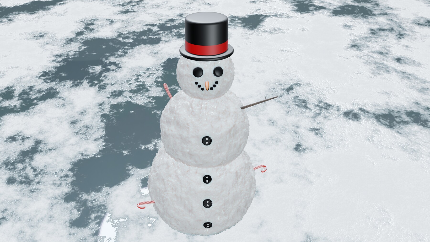 ArtStation - Snowman with a hat | Resources